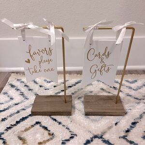 Wedding gift & favors sign